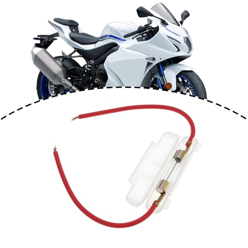 4pcs 15A Motorcycle Inline Glass Fuse Holder Box for 30x6mm Fuse