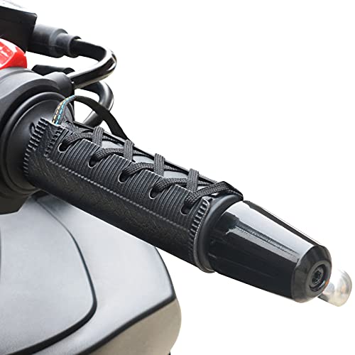 Motorcycle Heated Grips Cover Pad, Universal 12V Handlebar Heater Heated Handlebar Grips Compatible with Harley Davidson, IP67 Waterproof, ATV Hand Heater Warmer