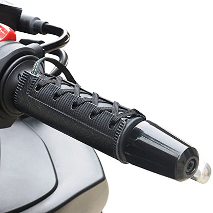 Motorcycle Heated Grips Cover Pad, Universal 12V Handlebar Heater Heated Handlebar Grips Compatible with Harley Davidson, IP67 Waterproof, ATV Hand Heater Warmer