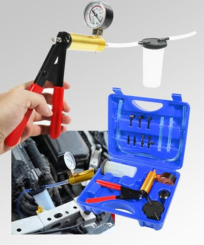 Brake Bleeder Kit,Car Accessories Universal Brake Fluid Bleeder Kit with Adapters,Handheld Vacuum Pump,Automotive Tools,Suitable for Most Bicycles,Motorcycles,Trucks,Pickup Trucks