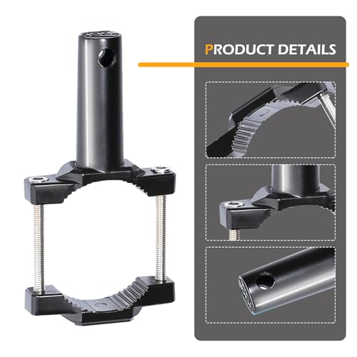 2 PCS Motorcycle Spotlight Mount Brackets, Shock-Absorption Light Bar Mount Bracket, Off Road Light Horizontal Bar Tube Clamp Roof Roll Cage Holder, Suitable for 1" - 2.54" Bar
