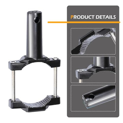 2 PCS Motorcycle Spotlight Mount Brackets, Shock-Absorption Light Bar Mount Bracket, Off Road Light Horizontal Bar Tube Clamp Roof Roll Cage Holder, Suitable for 1" - 2.54" Bar