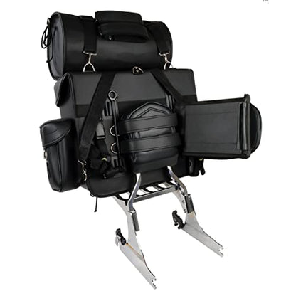 Milwaukee Performance SH539 Black Large 2 Piece PVC Touring Sissy Bar Bag