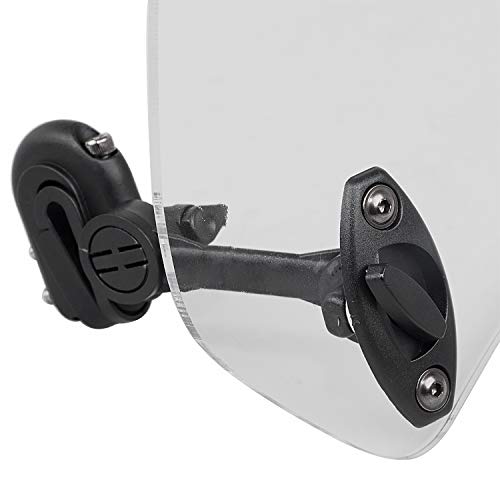 Clear Universal Adjustable Clip-on Windscreen Extender Spoiler Air Deflector Fit for Harley And All Motorcycle With Windshield Models - size: Clear