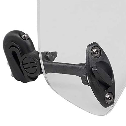 Clear Universal Adjustable Clip-on Windscreen Extender Spoiler Air Deflector Fit for Harley And All Motorcycle With Windshield Models - size: Clear