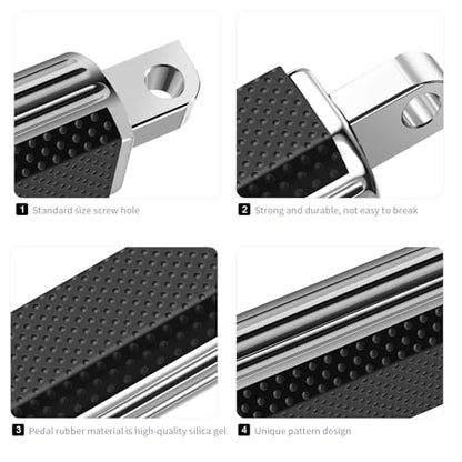 CNC Footpeg Footrest Fit For Harley Street Glide, Road Glide, Road King, Sportster 883, Dyna, (Softail 1986-2017) Foot Pegs - color: C Black