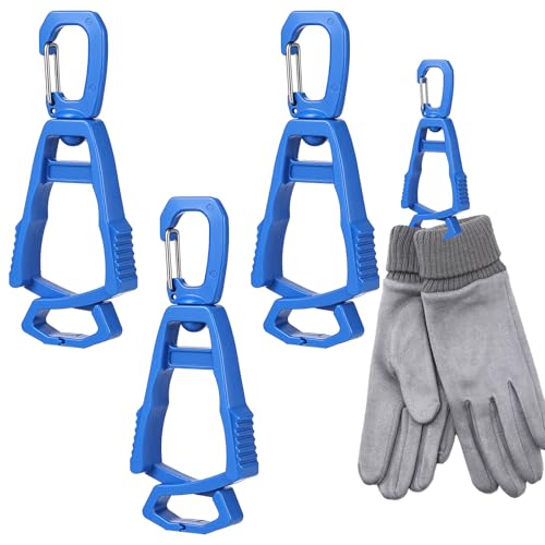Mabor Glove Clips for Work Glove Holders for Duty Belt, Safety Belt Clip for Construction Worker Gloves Grabber Clip - color: Blue