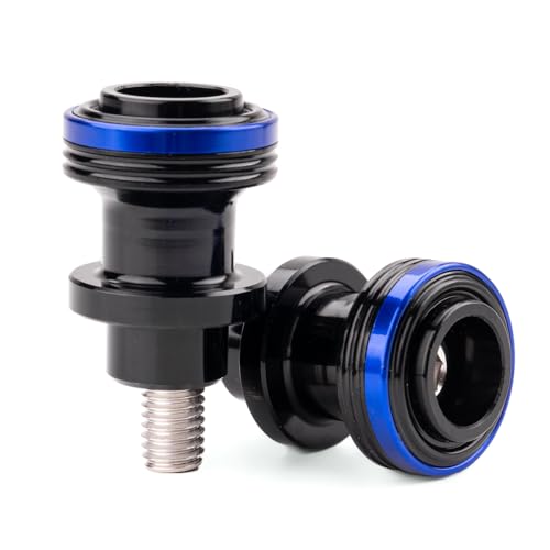 M8 Swingarm Spools Sliders, CNC Billet Aluminum Universal Paddock Rear Stand Screws Bobbins, Fits for CBR600RR CBR1000RR, GSXR600/750/1000, ZX6R ZX10R Z650 Z900, SV650,S1000RR– 2 PCS (Blue) - color: Blue