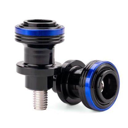 M8 Swingarm Spools Sliders, CNC Billet Aluminum Universal Paddock Rear Stand Screws Bobbins, Fits for CBR600RR CBR1000RR, GSXR600/750/1000, ZX6R ZX10R Z650 Z900, SV650,S1000RR– 2 PCS (Blue) - color: Blue