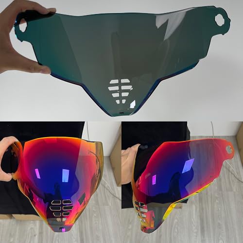 YMTSGEA Airflite Helmet Visor Replacement for IC-06. Helmet Shield Compatible with Airflite IC-06 (Revo Rose Red) - color: Revo Rose Red