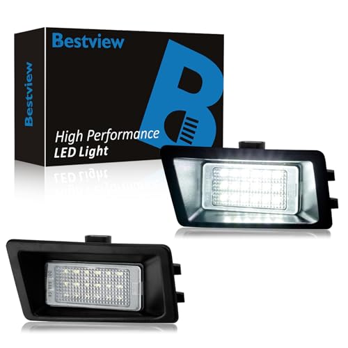 Bestview LED License Plate Light Assembly for 2021-2024 Ford Bronco Sport,Powered by 18-SMD 6000K White Tag Lights, Pack of 2 - color: for 2021-2024 Ford Bronco Sport