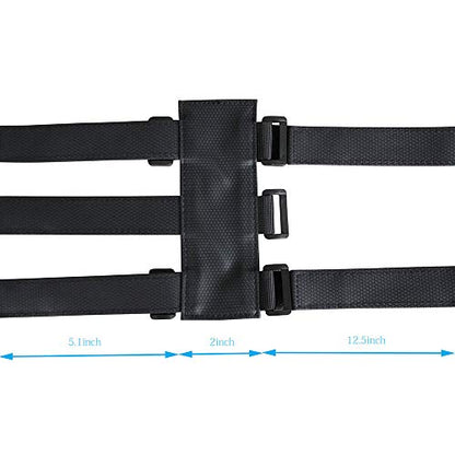 Hermitshell Portable Mount for Golf Cart Accessories Railing Bike - Adjustable Strap