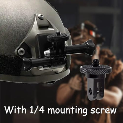 NVG Mount for Gopro, Aluminum Helmet Camera Mount Compatible with Insta360 X5 X4 X3 X2 X RS R GO 3 2, GoPro Hero, DJI OSMO Action and Most Action Cameras