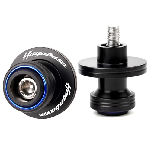 Compatible With GSX 1300R 2026 HAYABUSA GSX1300R Gen 3 1999-2026 2025 GSXR 1300 Motorcycle Swingarm Spools Sliders CNC Swing Arm Spools Screws (Blue) - color: Blue
