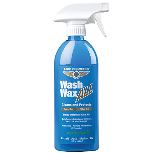 Aero Cosmetics Waterless Aircraft Wash Wax Starter Kit, Clean Aircraft Inside and Out. All Aircraft Surfaces, Including Windows, Leading Edges.