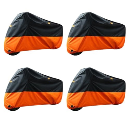 UV Protective Cover Coat Waterproof Dustproof Bike Scooter Rain Motors Dust Protector for All Season(X-Large) - color: X-Large