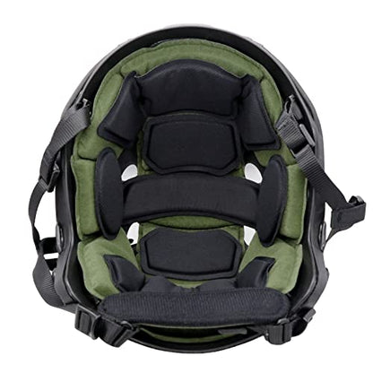 Tactical Helmet Pads - Universal Replacement Internal Memory Foam Pad Inserts for ACH, MICH, EXF Helmets - color: 2nd-Green