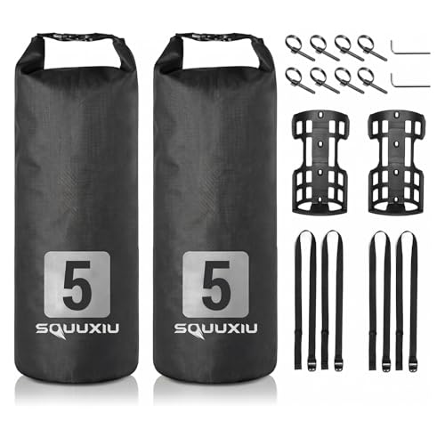 2Packs Bike Fork Bags Waterproof Roll Top Design 5L/7L Bicycle Dry Bag Fork Sacks Cycling Pack Bike Pannier for Moutain Bikes Road Bikes Electric Scooters - color: 5L