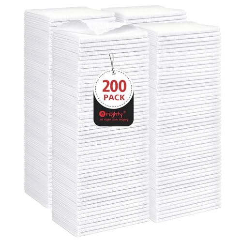 Orighty Microfiber Cleaning Cloth, 200 Pack Microfiber Towels for Cars, Multi-Purpose Shop Towels Cleaning Rags Bulk for Car, Home, Kitchen, 11.5’’ x 11.5’’, White - color: White, size: Pack of 200