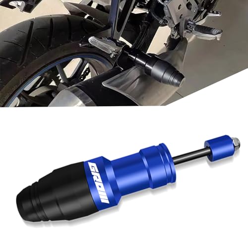 For GROM MSX125 MSX 125 2019 2020 2021 2022 2023 Fall Collision Protection Rod Motorcycle Anti-Fall Rod Scooter Bike Bar CNC Aluminum Engine Crushing Collision Frame Slider (Blue) - color: Blue