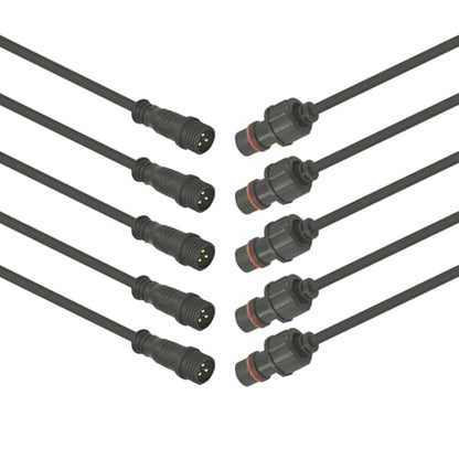 3pin Waterproof Connector,20AWG IP68 3Pin Male Female Plug LED Connector,with 30CM Extension Cable for Car,Indoor/Outdoor LED Strip Lights. - size: 20AWG 3Pin waterproof connector