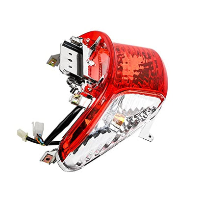 Minho 12V Tail Light Assembly, Integrated Brake & Turn Signal Lamp, Compatible with GY6 4-Stroke 49cc 50cc Chinese Scooter Moped