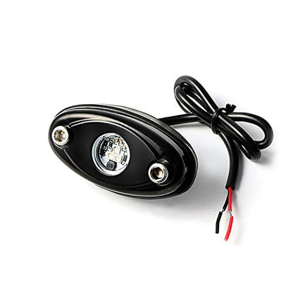 6 Pods LED Rock Lights for Jeep ATV UTV SUV RZR Off Road Ranger Pioneer Wheeler Truck Boat Underbody Glow Trail Rig Lighting Lamp Underglow LED Neon Lights Waterproof 12V-24V - Red - color: Red, size: 6Pack LED Rock Light