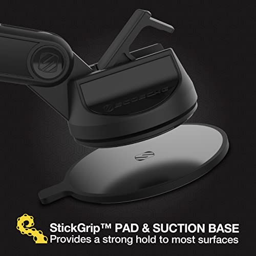 Scosche MP2WDEX2-XTSP MagicMount Pro2 Magnetic Car Phone Holder Extendo Telescoping Windshield or Dashboard Mount with Suction Cup Compatible with MagSafe, iPhones, Galaxy, Pixel & All Smartphones - style: Extendo Window / Dash Suction