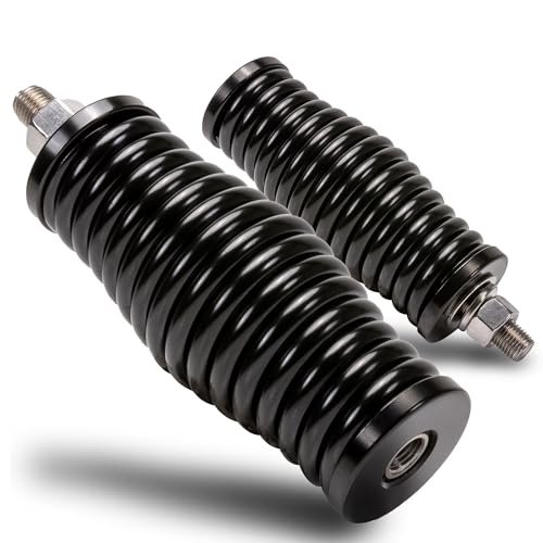 True MODS Black 2pc Heavy-Duty Stainless Steel CB Radio Antenna Spring Mount Base [3/8" 24 Thread] for Offroad UTV ATV SxS Side-by-Side 4 Wheeler Polaris RZR Razor Can-Am Maverick X3 Semi Truck Car - color: Black, size: 2pc, style: 3/8" - 24 Thread