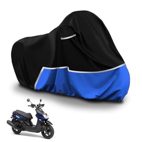 Waterproof Motorcycle Cover Compatible with Yamaha Zuma 125/Xmax 300 Scooter Models, 420D Oxford Cloth Motorcycle Cover for Snow Rain Dust Protection - size: Zuma 125/XMAX-Black