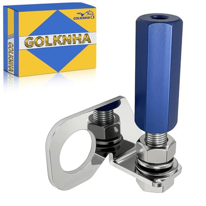 Dirt Bike Flag Mount Kit, Motorcycle Dune Whip Mount, Motorcycle Flag Mount, 22.5mm Rear Axle Mounting Holder Set for Quick Install 1/4" Whip Flag Pole-Blue