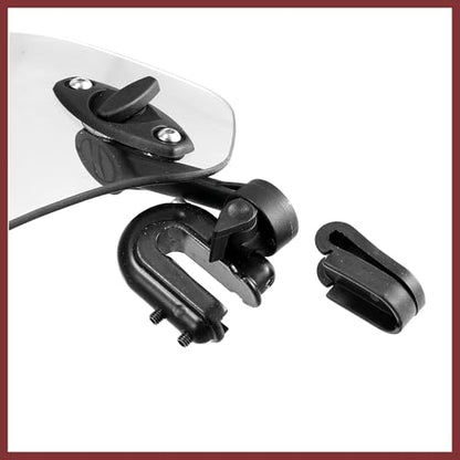 28.5cm Motorcycle Windshield Motorcycle Wind Deflector Clear Lens Adjustable Clip Windshield Extension Universal Fit for Most Motorcycle Scooter Replace Parts