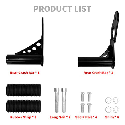 Passenger Peg Crash Bar Frame Slider Fit for Harley Softail Street Bob Low Rider 2018-2022