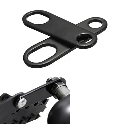 ANKIA 2PCS Motorcycle Indicator Turn Signal Light Lamp Relocater Holder Shock Brackets for Harley Motorbike Bobber Old School Cafe Racer - color: Turn Signal Relocation Bracket-Black