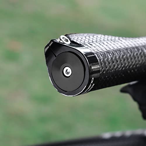 Bicycle Handlebar Bar End Plugs Caps Bike Handlebar Plugs Perfect for Most Bicycles Road Bike Mountain Bike BMX MTB Fixie - color: Black-no logo