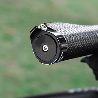 Bicycle Handlebar Bar End Plugs Caps Bike Handlebar Plugs Perfect for Most Bicycles Road Bike Mountain Bike BMX MTB Fixie - color: Black-no logo
