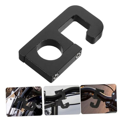 Heavy Duty Motorcycle Handlebar Hook for Helmet and Gear Metal Hanger for Motorcycles Mopeds and Electric Bikes for Outdoor Riding and Storage