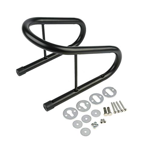 Green-L Motorcycle Black 6.5" Wheel Chock Kit Scooter Bike Stand Trailer Truck Mount Kit Steel - color: 1 pcs