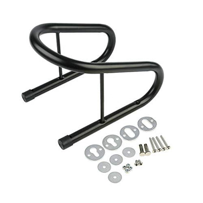 Green-L Motorcycle Black 6.5" Wheel Chock Kit Scooter Bike Stand Trailer Truck Mount Kit Steel - color: 1 pcs