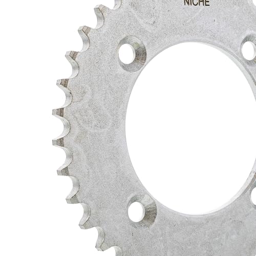 NICHE Drive Sprocket Chain Combo for Honda XR70R Front 15 Rear 36 Tooth 420HZ Standard 86 Links - size: Standard Chain