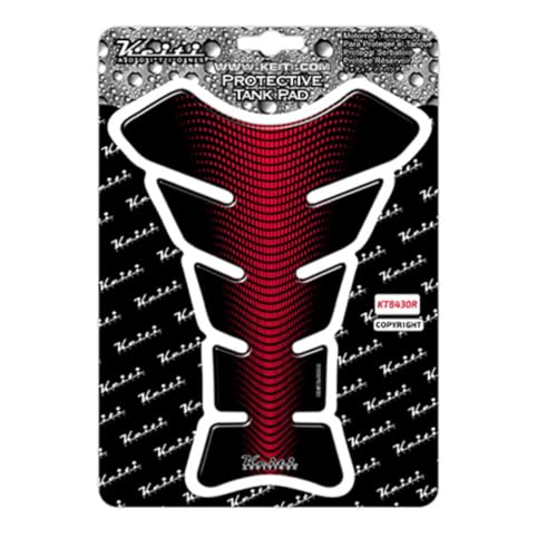 Keiti Universal Motorcycle Tank Pad Wave KT8430 (Red) - color: Red