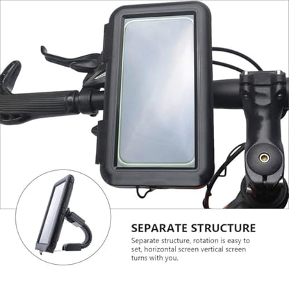 Vaguelly Waterproof Bike Navigation Rack and Motorcycle Phone Holder with All-Inclusive Case for Outdoor Cycling and Motorbike Use