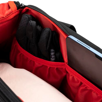Mofun Saddlebag Liner Bags Hard Saddle Liner bag Organizer With Bright Orange Compatible with Harley Touring Street Road Electra Glide Road King 1993-2025, 2 Bags - style: Black With Red Liner