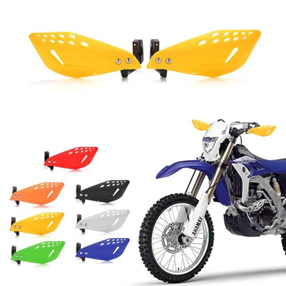 7/8" 22mm Motorcycle Handguards Handlebar Protector Gear for Dirt Bike ATV Yamaha Kawasaki Suzuki Honda(Yellow) - color: Yellow