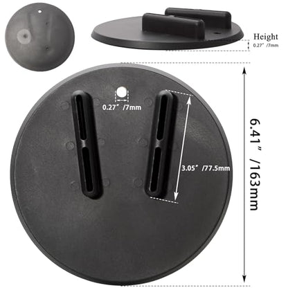 FOVPLUE Jiffy Stand Coaster, Kickstand Pad for Harley all motorcycles w/side stand,for Touring FL Sportster XL/XR FX/FXR/FXD/FLD/Dyna Softail FLST/FXST Pan America VRSC LiveWire,Black
