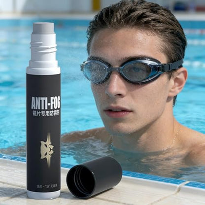 Goggle Anti Fog Spray - 10ml Glass Lens Cleaner Defogger | Swim Goggle Anti Fog Spray for Ski Goggles Mirrors Windshields Improve Visibility Snorkeling Skiing Motorcycle Riding Helmet Visor
