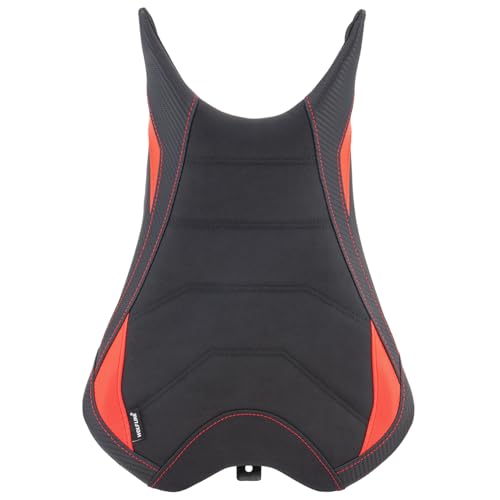 Motorcycle Rider Seat Saddle Fit for Triumph Street Triple 765 R/RS 2023 2024 2025 2026, Leather Front Driver Solo Cushion Pad, Red - color: Red - Front