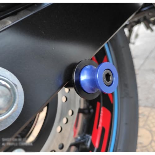 Motorcycle Swingarm Spools Fit For GSX-R600 GSX-R750 GSXR 1000 1100 GSX1300R - 2024 2025 Rear Frame Stand GSXR 125 150 250 300 Swingarm Spools Frame Sliders GSXR Accessories BE - color: blue