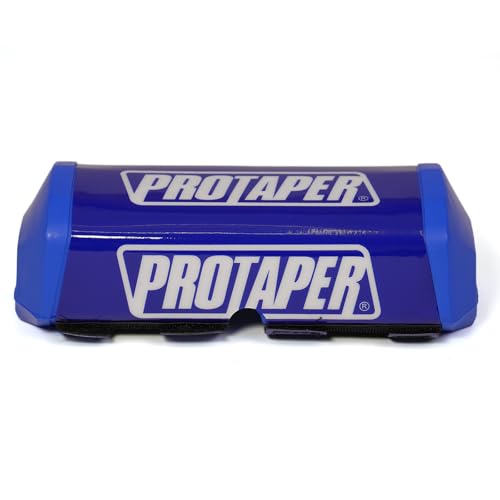 Motorcycle Handlebar Pad Triange Universal Powerspor Chest Sponge Pad for ATVs Dirt Pit Bike Compatible with Motorcross UTV (Blue White)