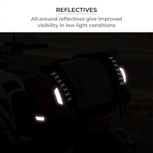 ViaTerra Waterproof Motorcycle Tail Bag 40L – Universal Fit Dry Bag for Rear Seat, No Rack Needed, Heavy Duty PVC Luggage for Touring, Camping & Adventure Riding - size: 40L